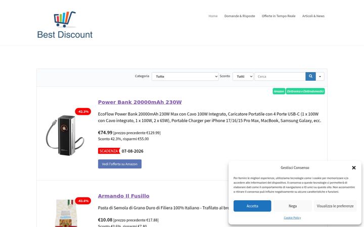 Screenshot of best-discount.it