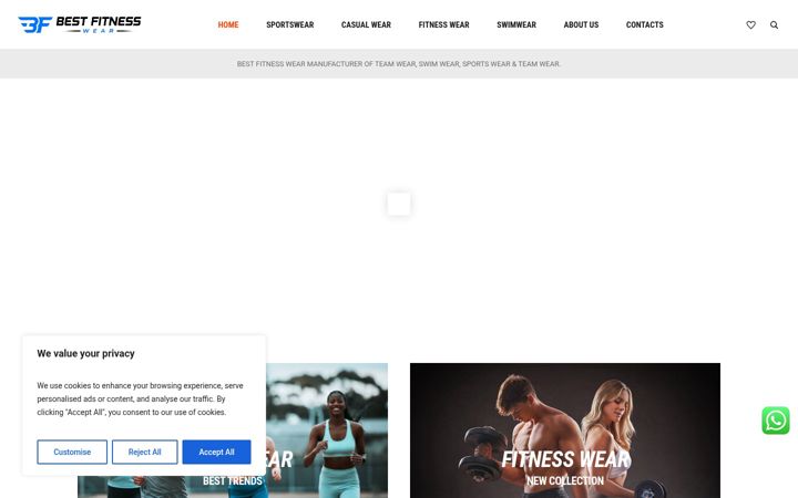 Screenshot of best-fitnesswear.com