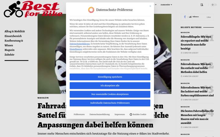 Screenshot of best-for-bike.de