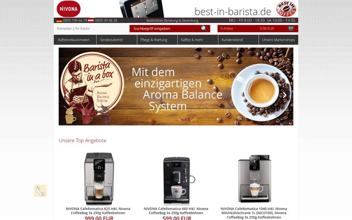 Screenshot of best-in-barista.de