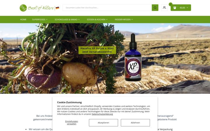 Screenshot of best-of-nature.eu
