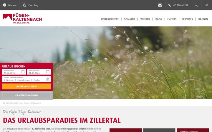 Screenshot of best-of-zillertal.at