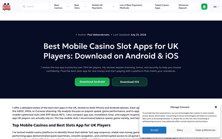 Screenshot of best-slotsapp.com