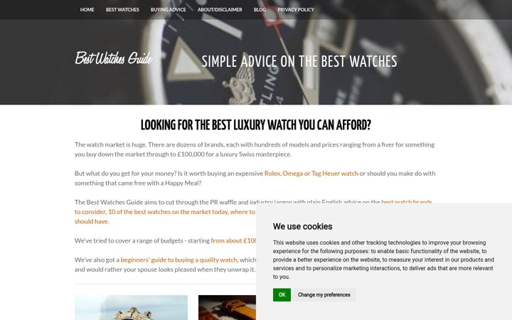 Screenshot of best-watch.co.uk