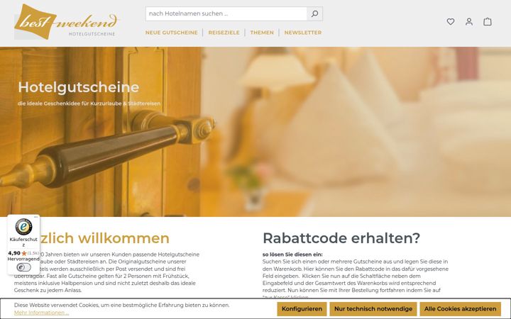 Screenshot of best-weekend.de