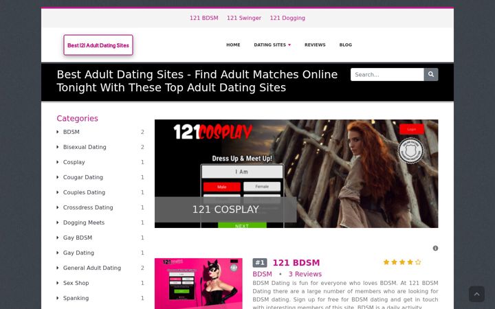 Screenshot of best121adultdating.com