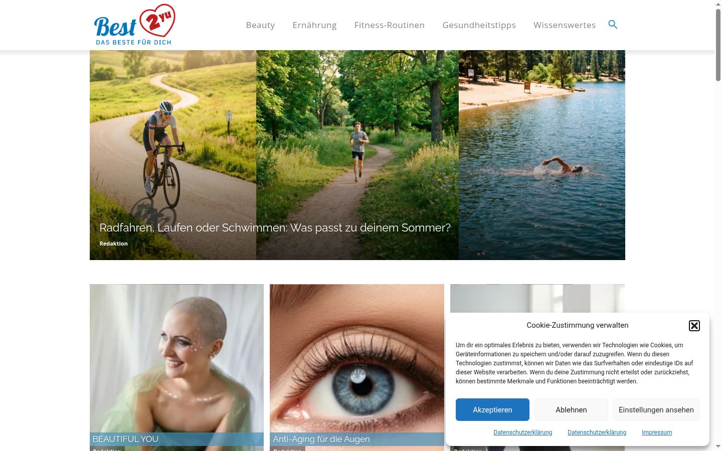 Sutikimo reklamjuostės, rodytos prieš bet kokią sąveiką, ekrano kopija