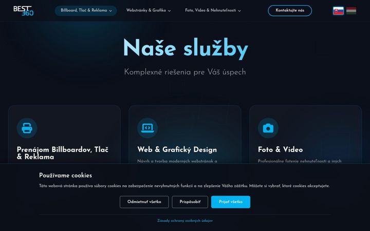Ekrānuzņēmums no best360.sk