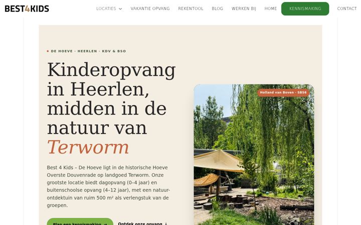 Screenshot of best4kids-dehoeve.nl