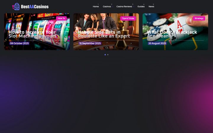 Screenshot of bestaacasinos.com