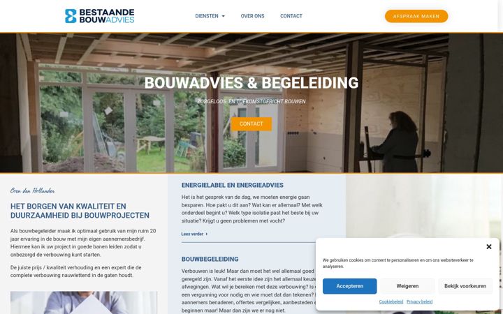 Zrzut ekranu bestaandebouwadvies.nl