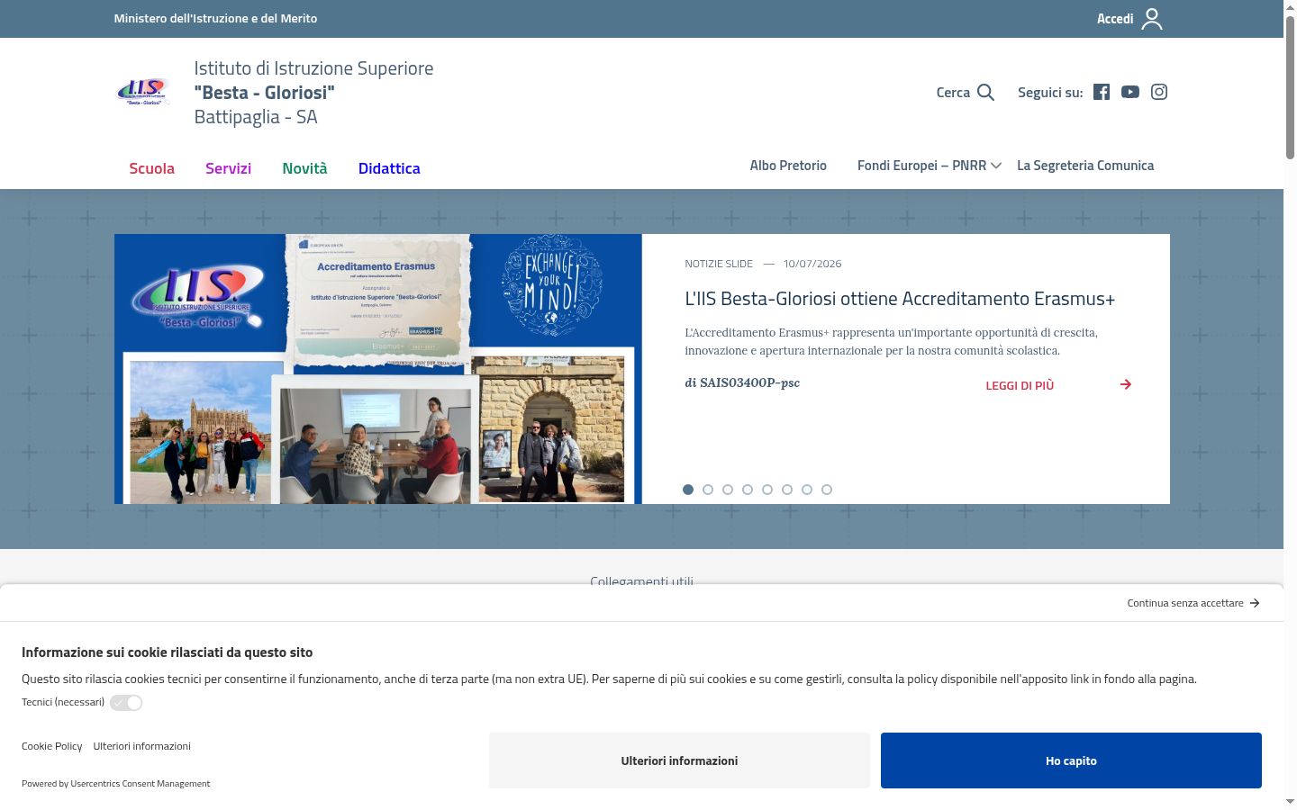Sutikimo reklamjuostės, rodytos prieš bet kokią sąveiką, ekrano kopija