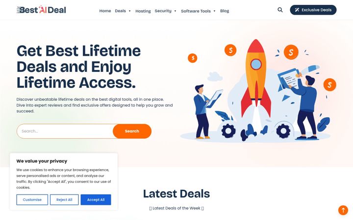 Screenshot of bestaideal.com
