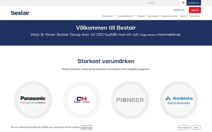 Screenshot of bestair.se