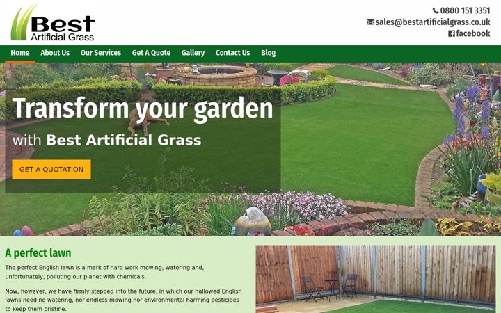 Screenshot of bestartificialgrass.co.uk