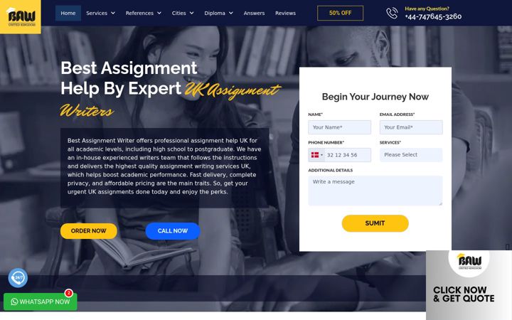 Screenshot ta' bestassignmentwriter.co.uk