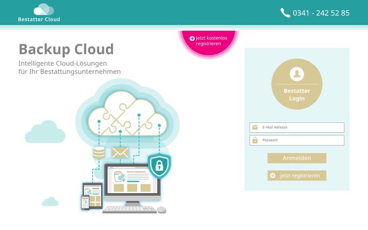 Screenshot of bestatter-cloud.de