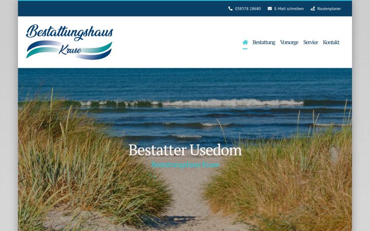 Screenshot of bestatter-usedom.de