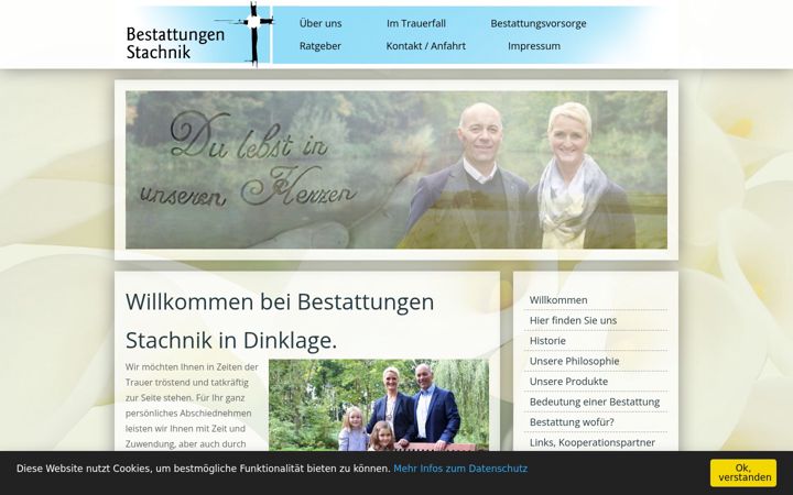 Screenshot of bestattung-dinklage.de