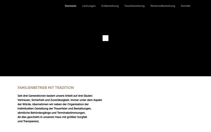 Ekraanipilt saidist bestattung-frisch.de
