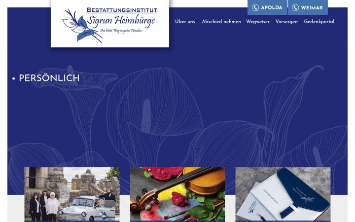 Screenshot of bestattung-heimbuerge.de