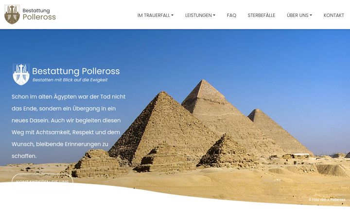 Screenshot of bestattung-polleross.at