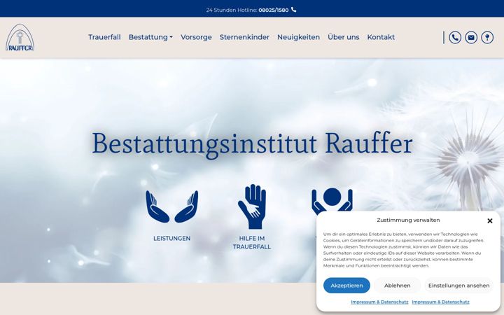 Screenshot of bestattung-rauffer.de