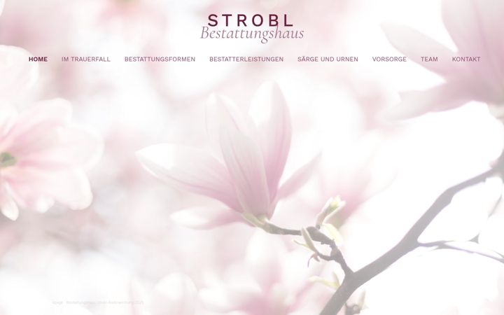 Screenshot ta' bestattung-strobl.de