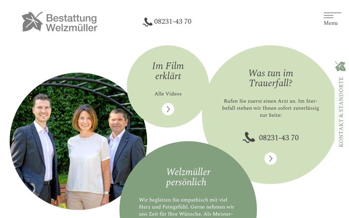 Screenshot of bestattung-welzmueller.de