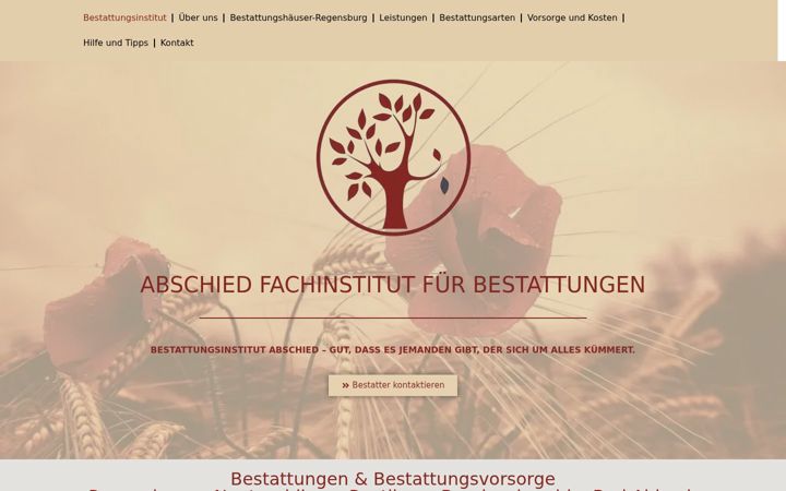 Screenshot of bestattungen-abschied.info