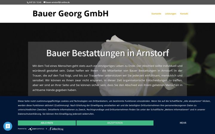 Screenshot of bestattungen-arnstorf.de