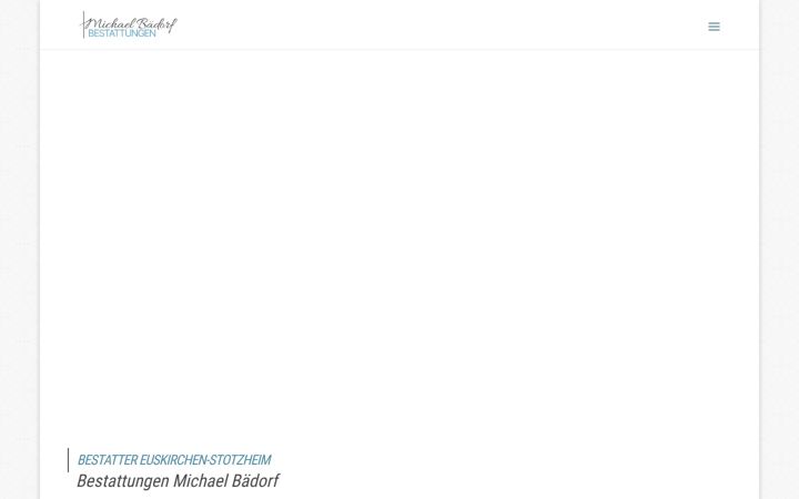Screenshot of bestattungen-baedorf.de