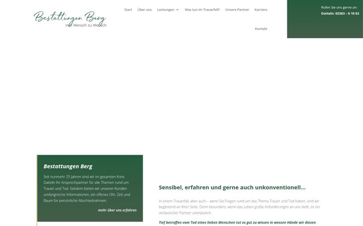 Screenshot of bestattungen-berg.info