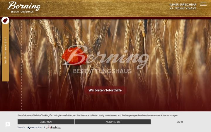Screenshot of bestattungen-berning.de