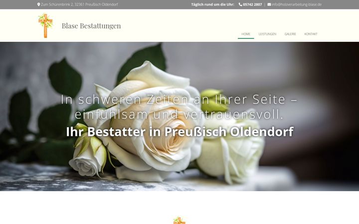 Screenshot von bestattungen-blase.de