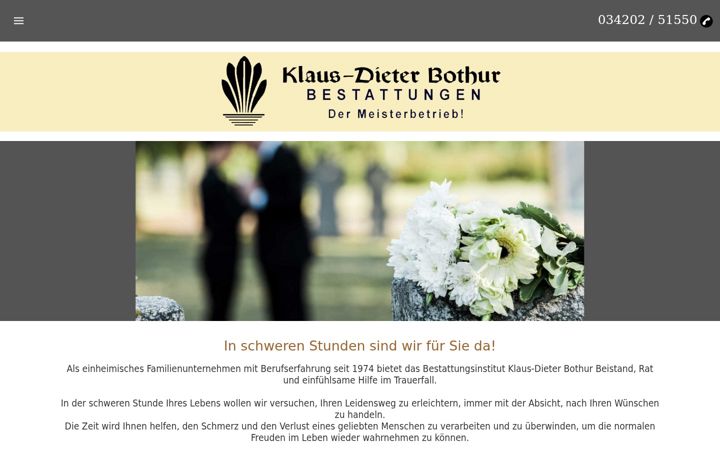 Screenshot of bestattungen-bothur.de