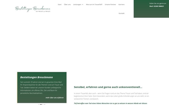 Screenshot of bestattungen-breuckmann.de
