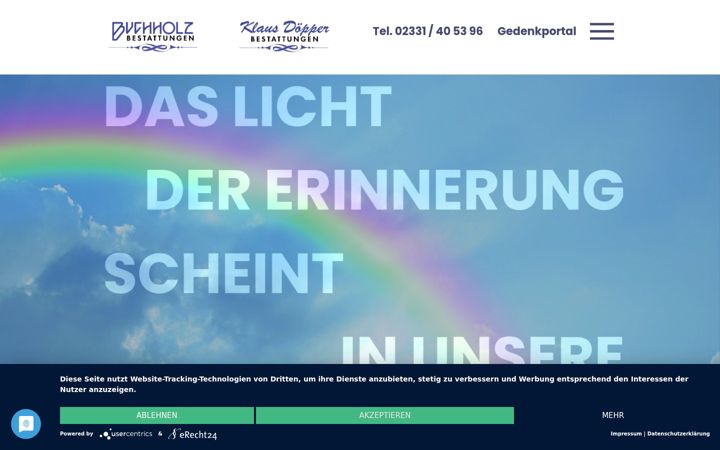 Screenshot of bestattungen-buchholz.de