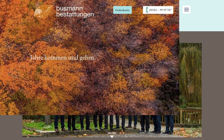 Zrzut ekranu bestattungen-busmann.de
