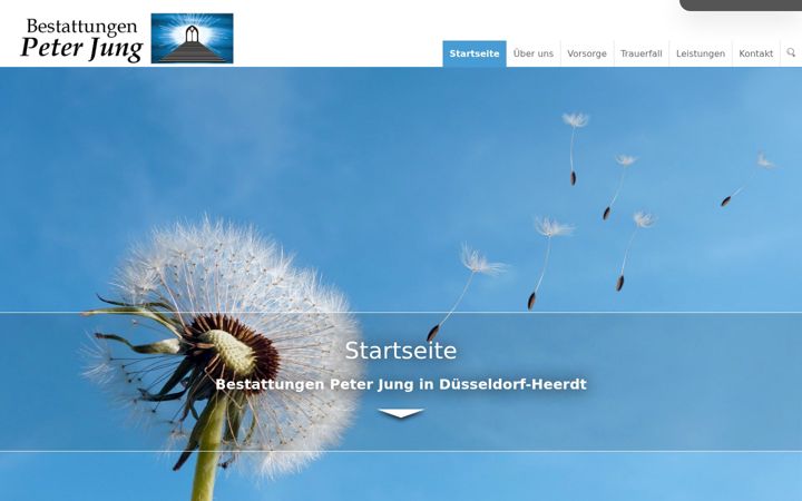 Screenshot of bestattungen-heerdt.de