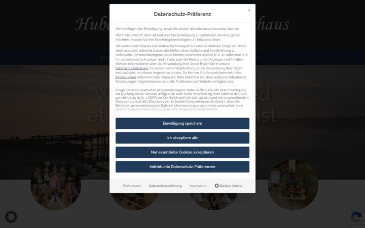 Screenshot of bestattungen-huben.de