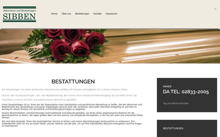 Screenshot ta' bestattungen-kerken.de