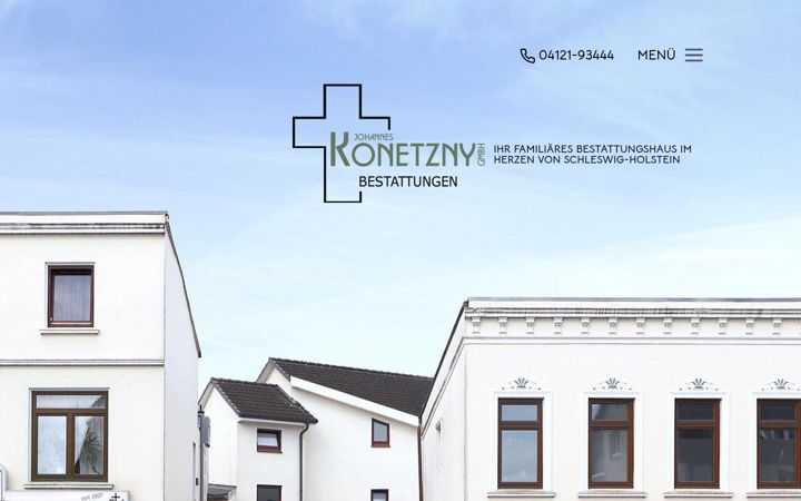 Screenshot of bestattungen-konetzny.de