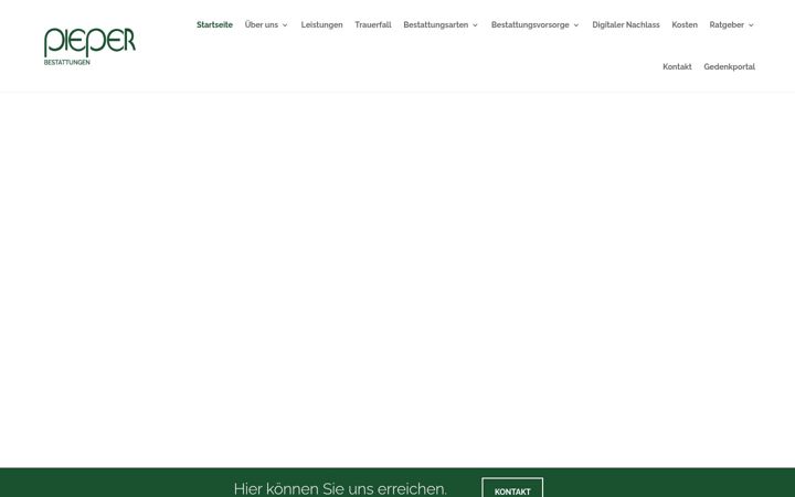 Screenshot of bestattungen-pieper.de