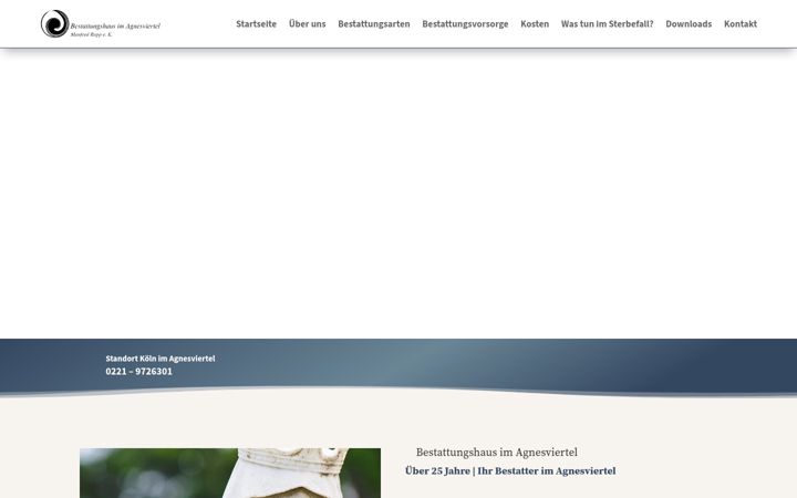 Snímek obrazovky bestattungen-rapp.de