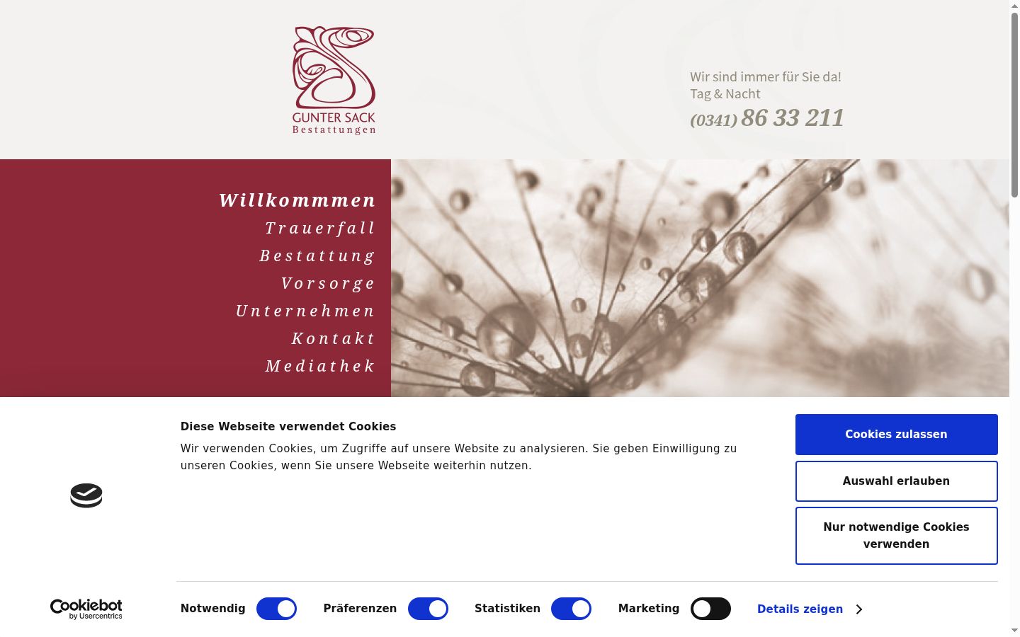 Snimka zaslona bannera za privolu prikazanog prije bilo kakve interakcije