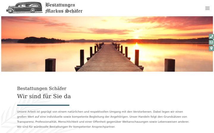 Екранна снимка на bestattungen-schaefer.org