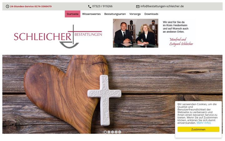 Screenshot του bestattungen-schleicher.de