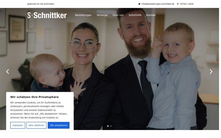 Screenshot of bestattungen-schnittker.de