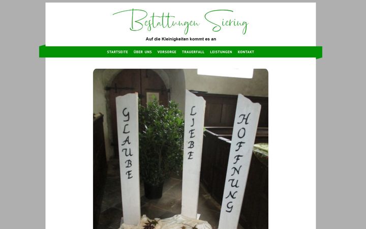 Screenshot of bestattungen-siering.de